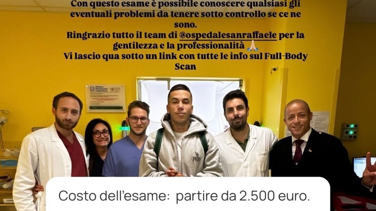 Sfera Ebbasta e il full body scan: il servizio sanitario di lusso al San Raffaele di Milano