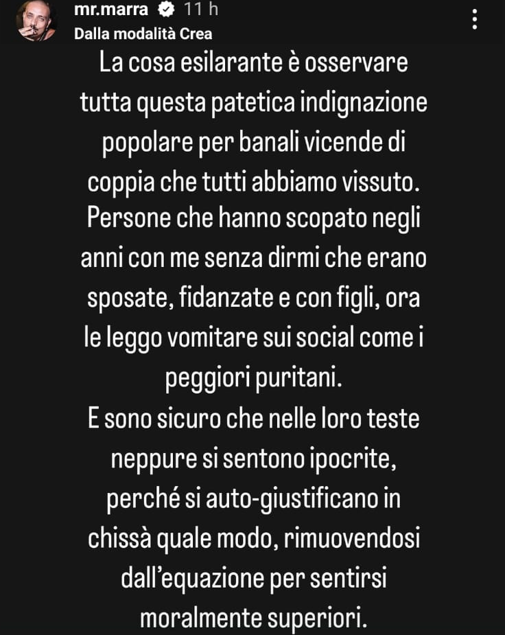 Mr Marra su Ferragni-Fedez: "Meglio rapporto aperto che tradimento alle spalle"