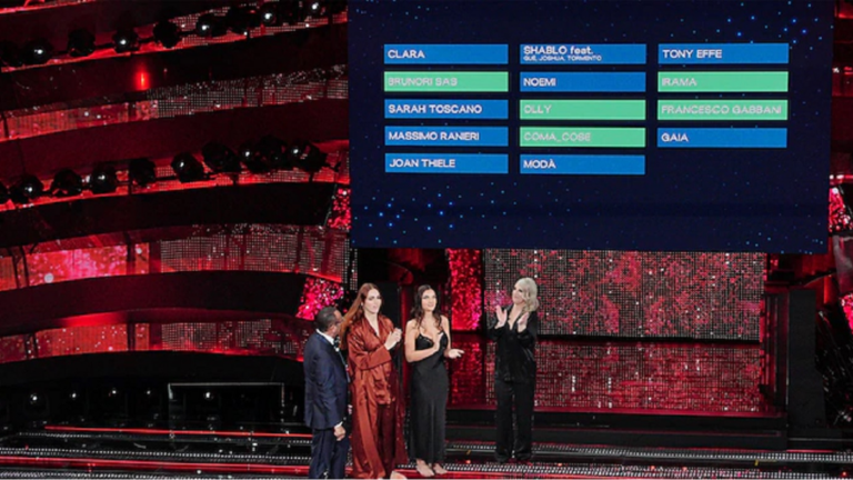 Sanremo 2025 i Big in gara commentano la top 5 della terza serata