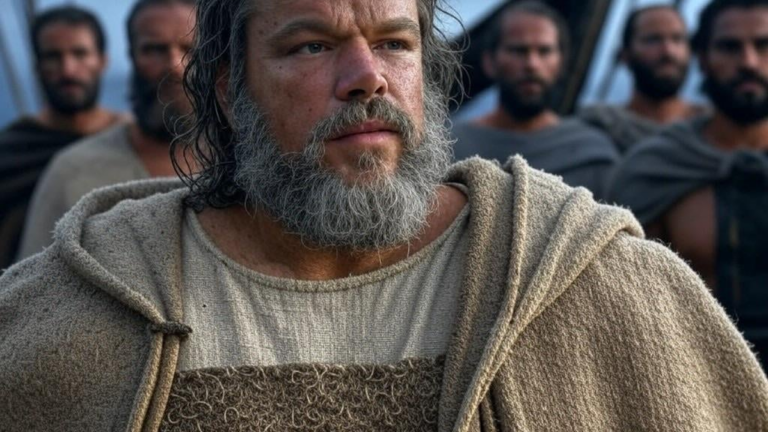 Matt Damon nei panni di Ulisse nella prima immagine di The Odyssey dà un volto al film