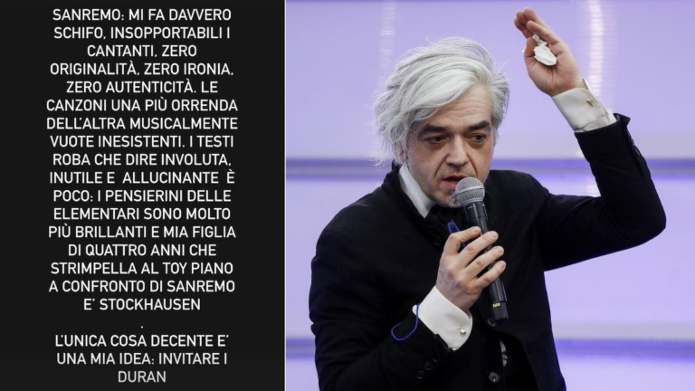 Sanremo 2025 Morgan lancia critica secca al Festival scatenando reazioni forti sui social